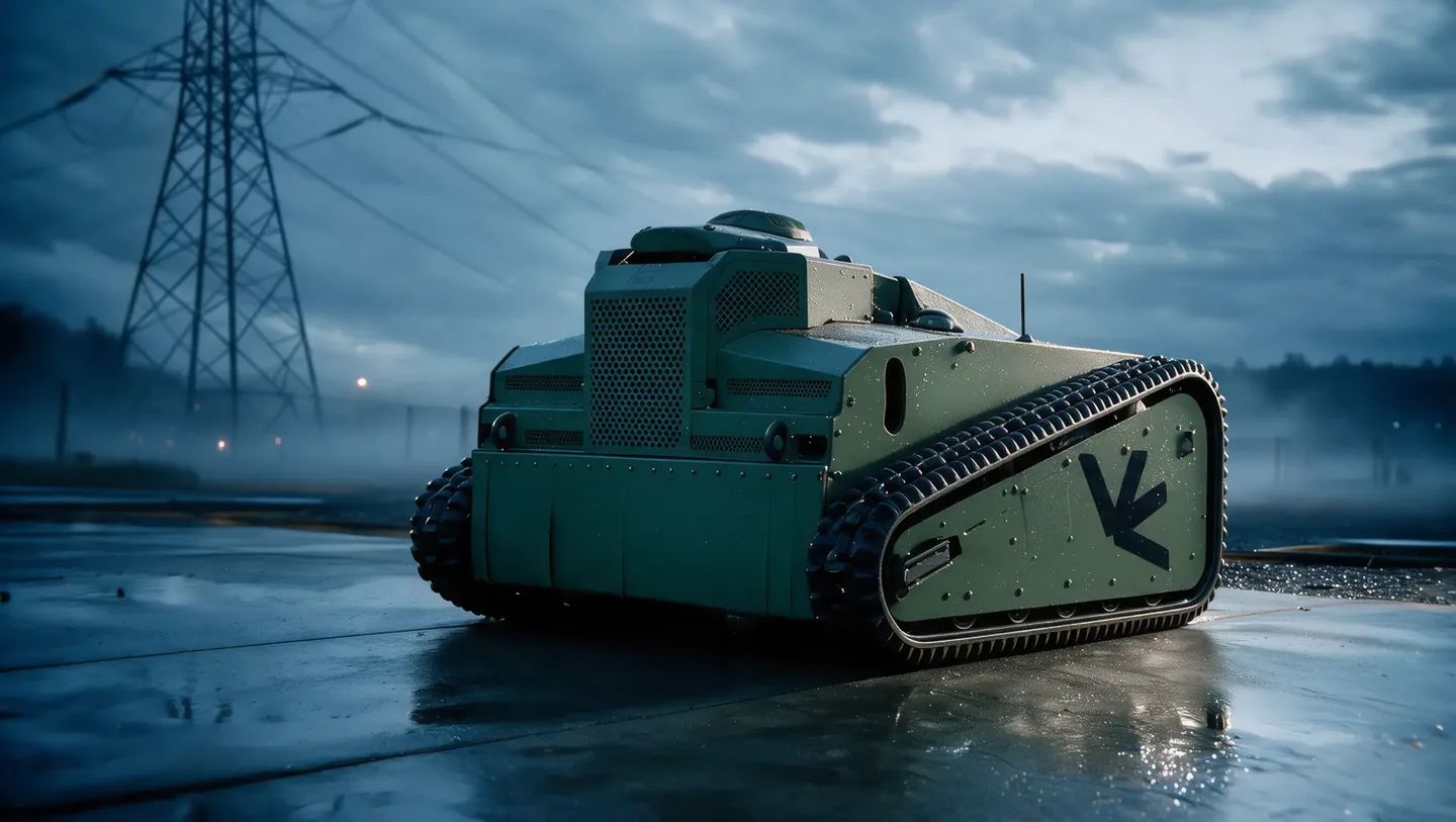 AITHEL UGV, 3D render, side view